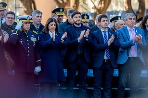 El acto del 9 de Julio tuvo esta vez a dos radicales encabezándolo como Pullaro y Leonardo Viotti.