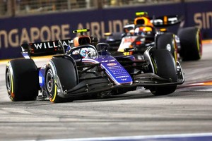 Franco Colapinto en acción en el Gran Premio de Singapur